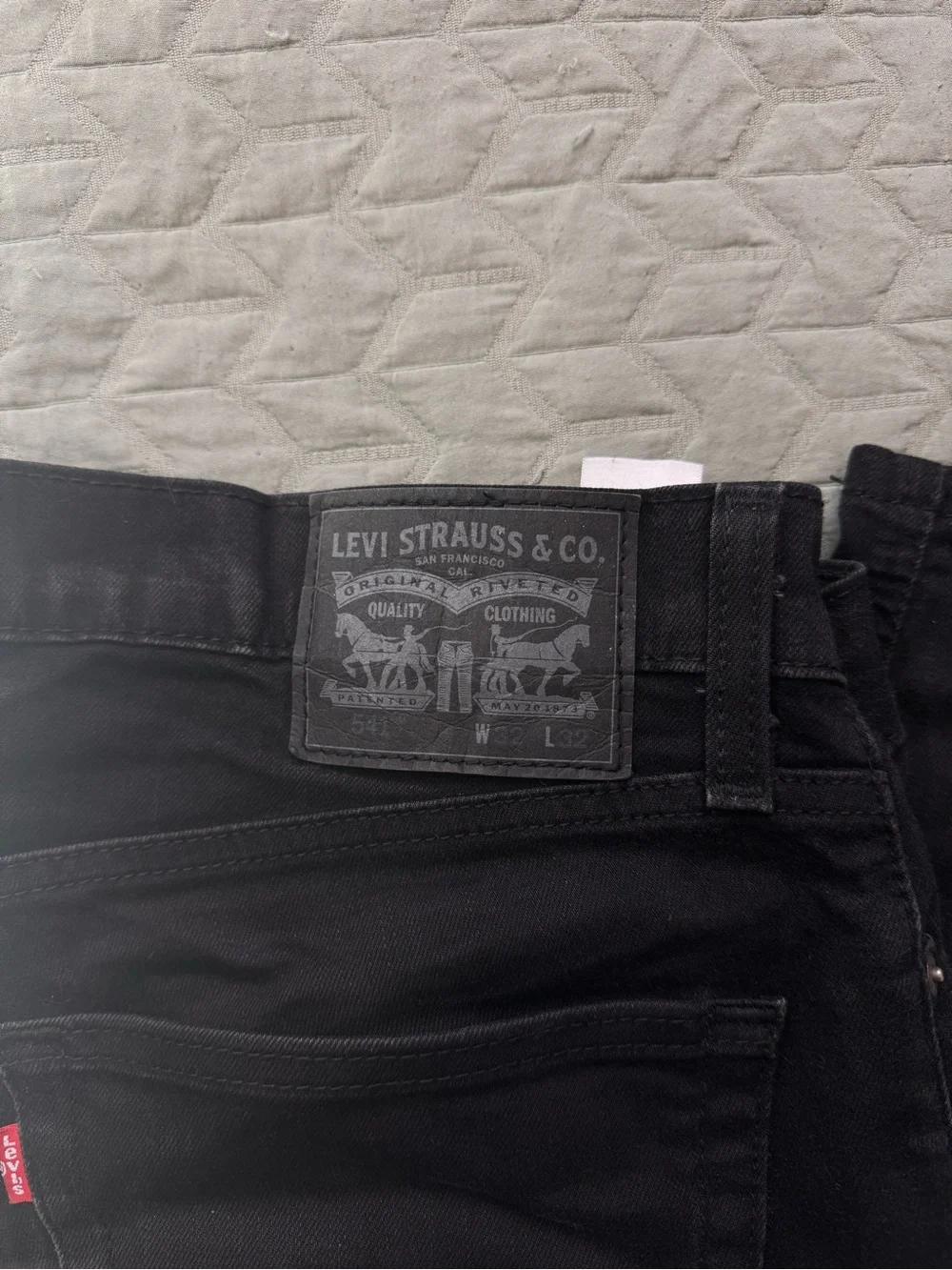 Levi's Men's Black Straight Leg Jeans 32 x 32